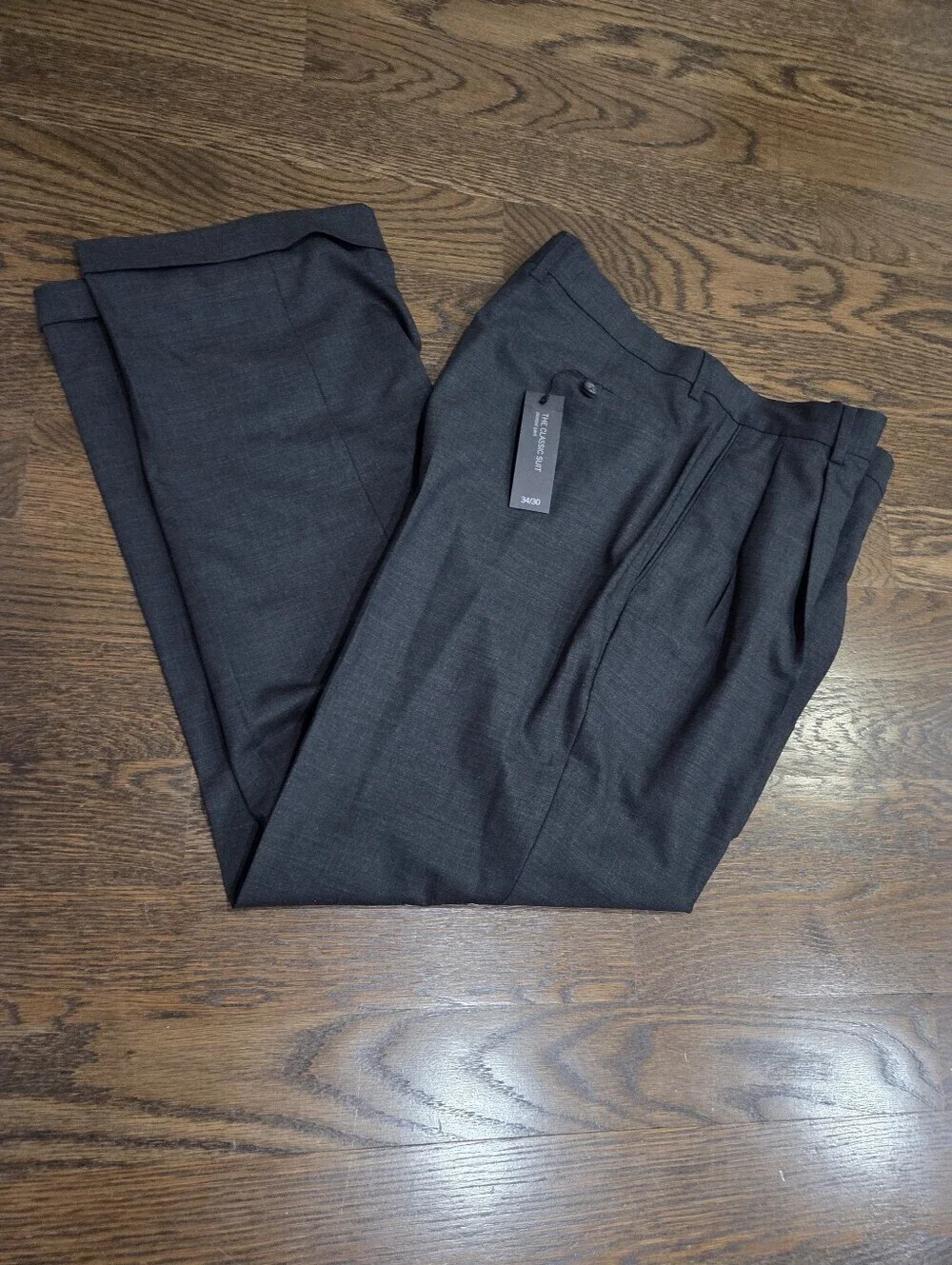 NWT Banana Republic Classic Men's Dress Pants Sz.34×30- Charcoal Gray